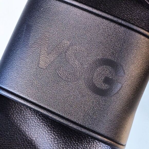 WSG Logo What's good? Slider Slides Black Rubber EU Size 45 - Picture 3 of 7